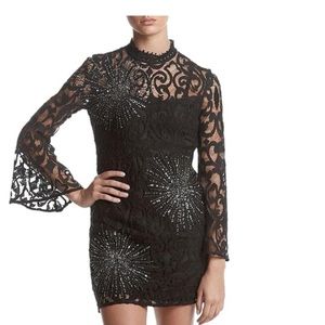 New Free People black North Star crystals dress.